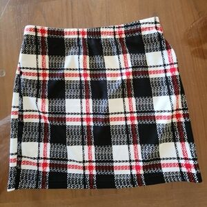 SHEIN XL Black and White Mini Pencil Skirt for Work